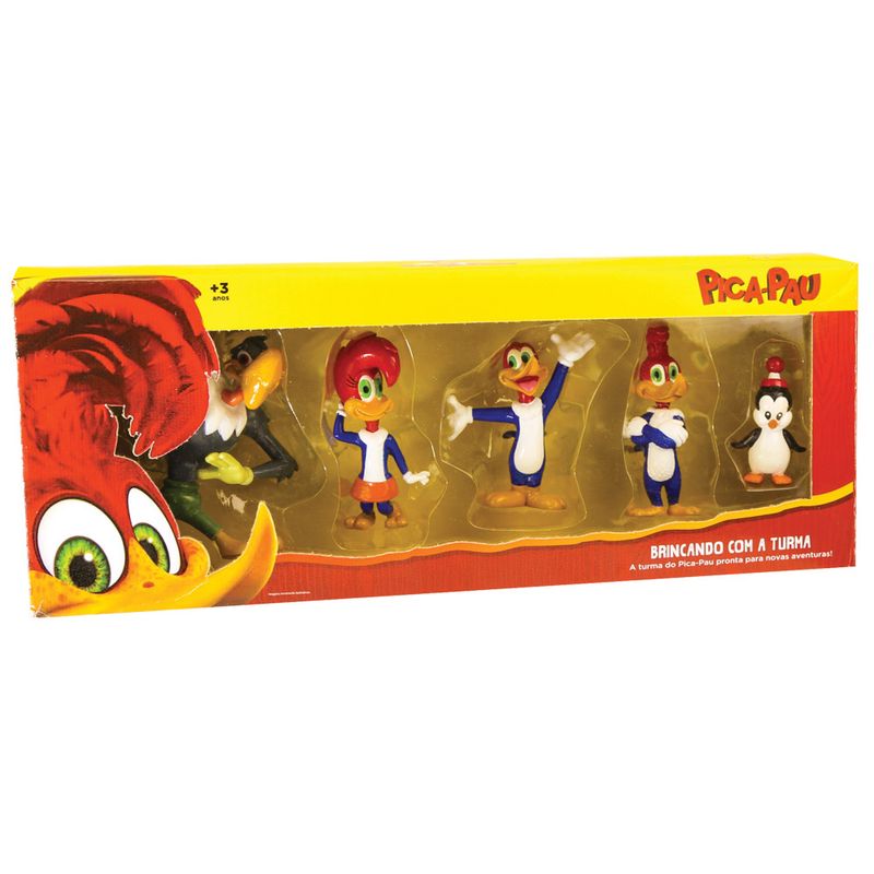 Conjunto-5-Figuras-Colecionaveis-10-Cm---Pica-Pau---O-Show-da-Turma---Brincando-com-a-Turma---DTC
