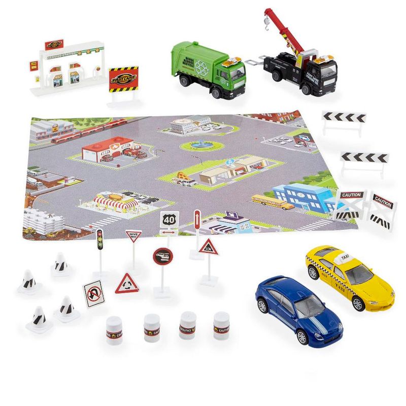 Conjunto-de-Veiculos---Fast-Lane---25-Pecas---Veiculos-da-Cidade---New-Toys