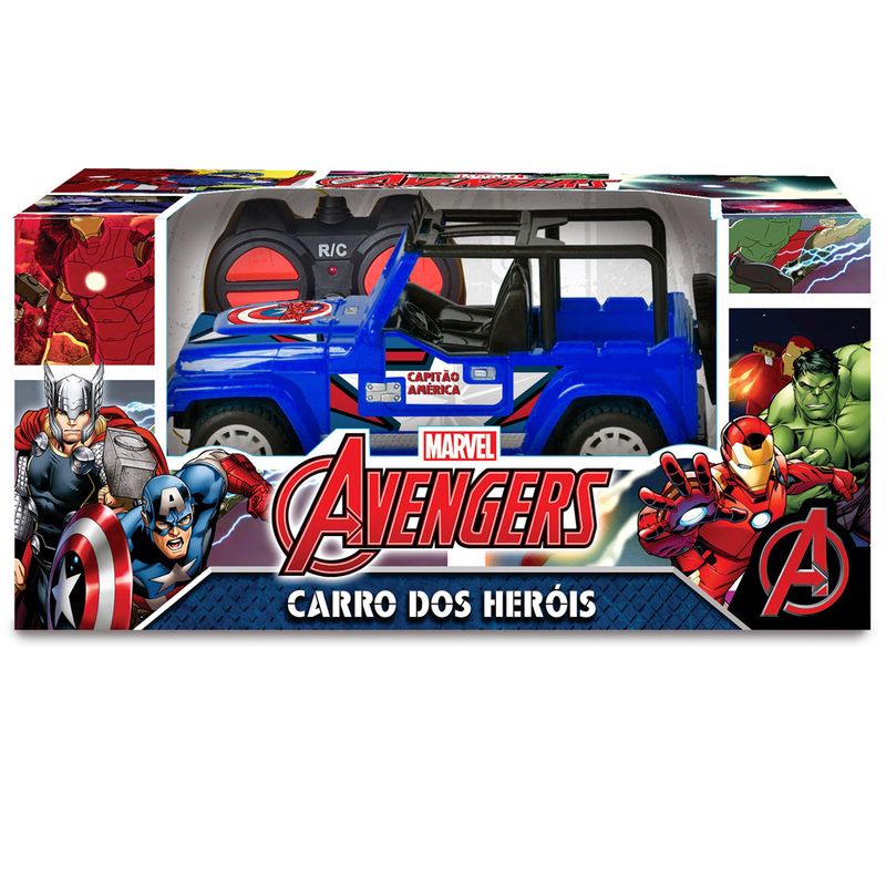 Veiculo-de-Controle-Remoto---Disney---Marvel-Avengers---Jeep---Capitao-America---Mimo