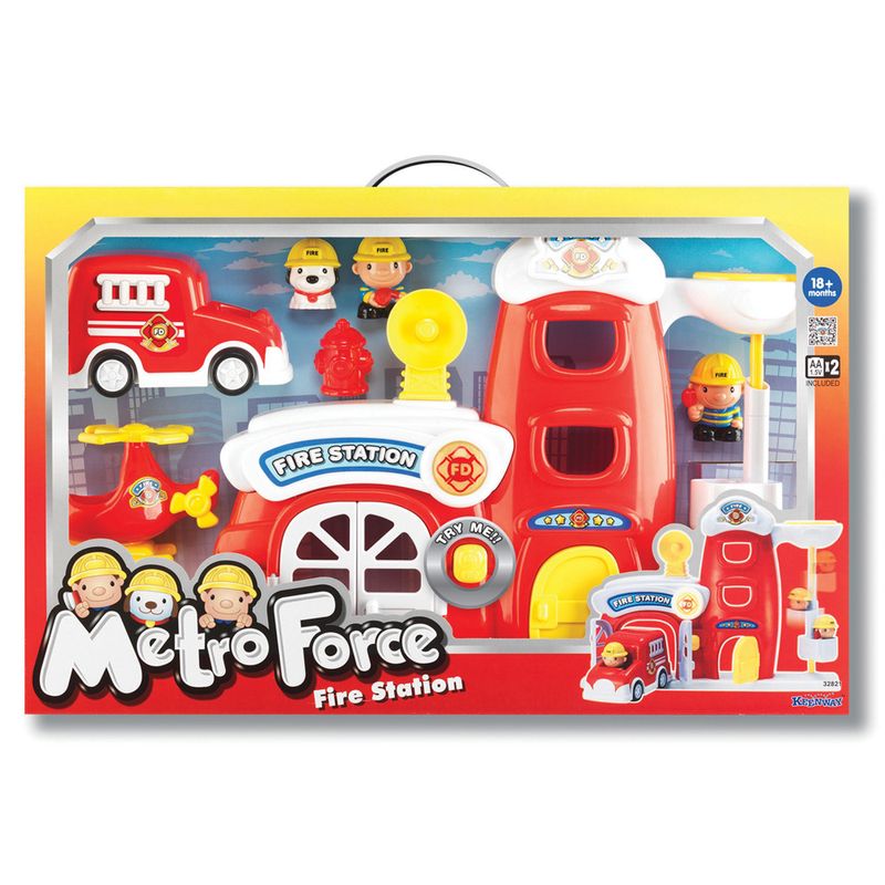 Playset-com-Bonecos---Bombeiros-em-Acao---Keenway---New-Toys
