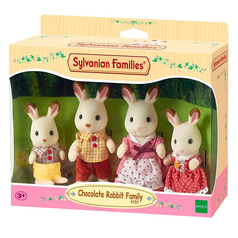 Sylvanian-Families---Familia-Coelhos-Chocolate---Epoch