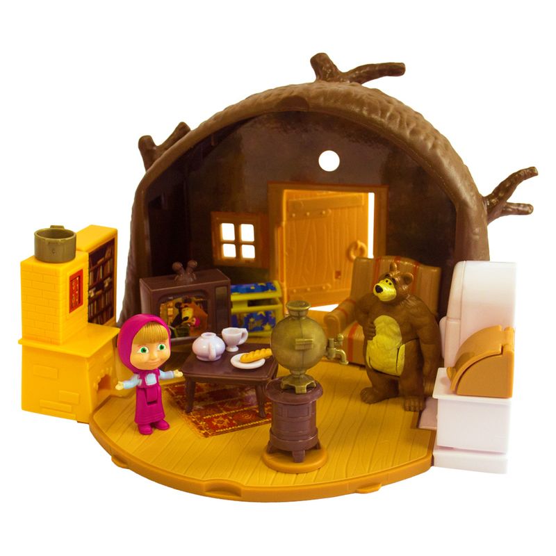Playset-e-Mini-Figuras---Masha-e-o-Urso---A-Casa-do-Urso---Sunny
