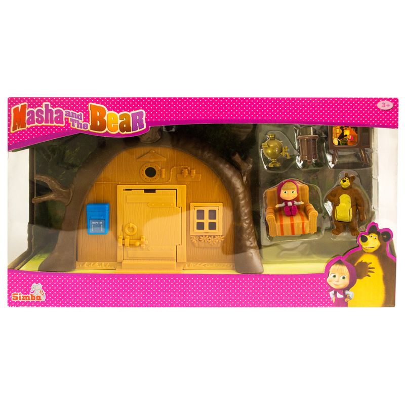 Playset-e-Mini-Figuras---Masha-e-o-Urso---A-Casa-do-Urso---Sunny