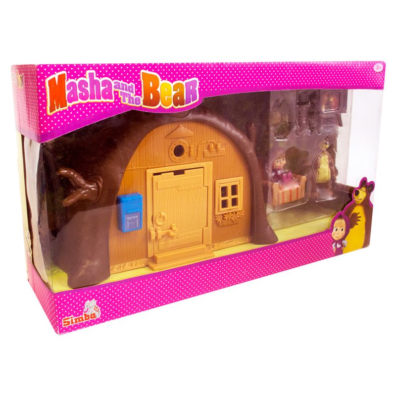 Playset-e-Mini-Figuras---Masha-e-o-Urso---A-Casa-do-Urso---Sunny