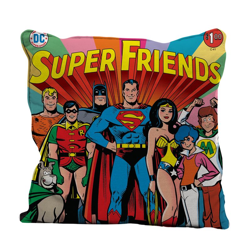 Capa-para-Almofada---DC-Comics---Super-Friends---45x45---Colorido---Metropole