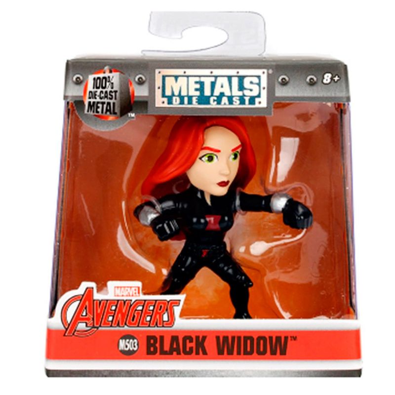 Figura-Colecionavel-6-Cm---Metals-Die-Cast---Disney---Marvel-Avengers---Viuva-Negra---DTC