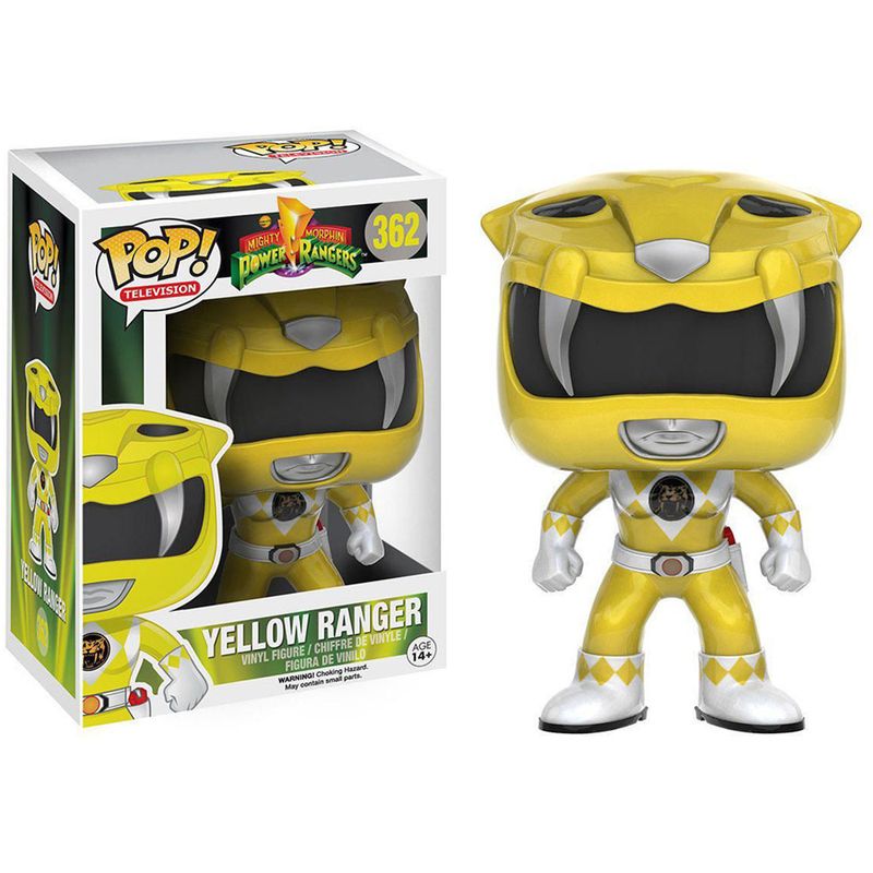 Figura-Colecionavel---Funko-POP---Power-Rangers---Ranger-Amarelo---Funko