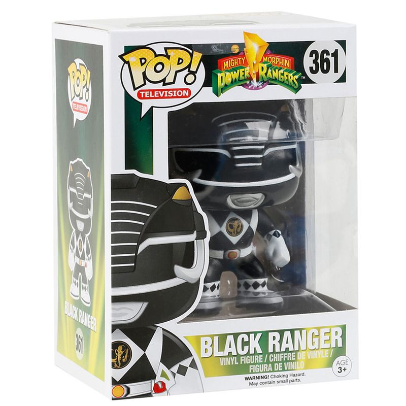 Figura-Colecionavel---Funko-POP---Power-Rangers---Ranger-Preto---Funko
