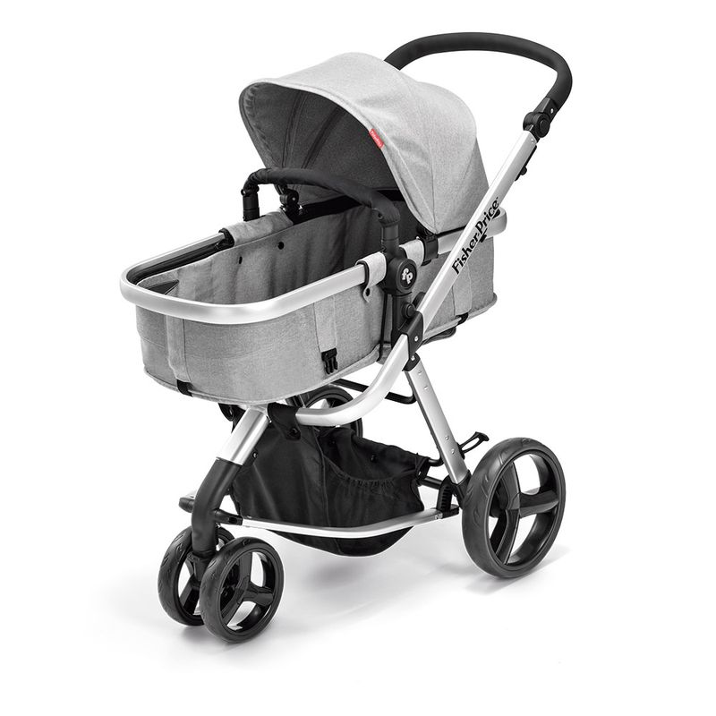 Carrinho-de-Passeio-e-Berco---Cinza---Fisher-Price