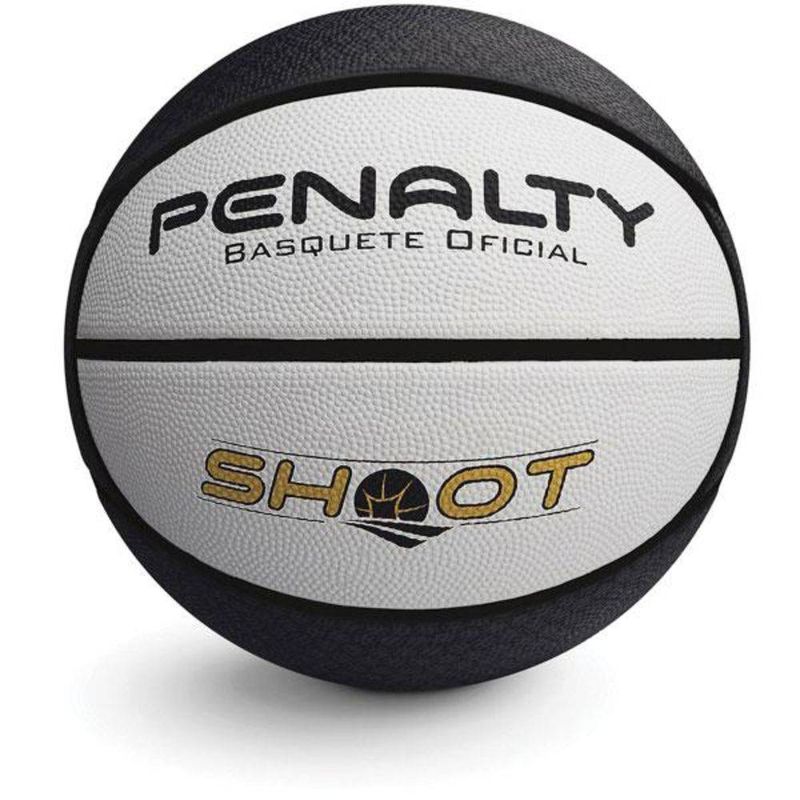 Bola de Basquete Oficial Shoot - Penalty - Branca/Cinza em