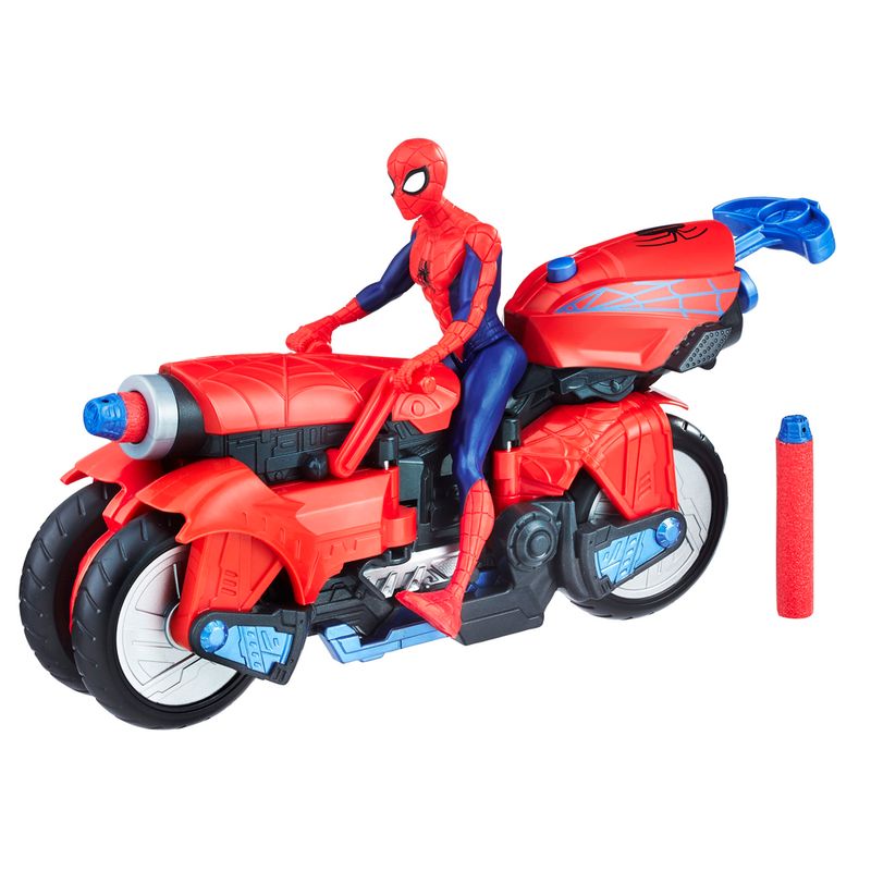 Boneco-com-Veiculo---Disney---Marvel---3-em-1---Spider-Man---Hasbro