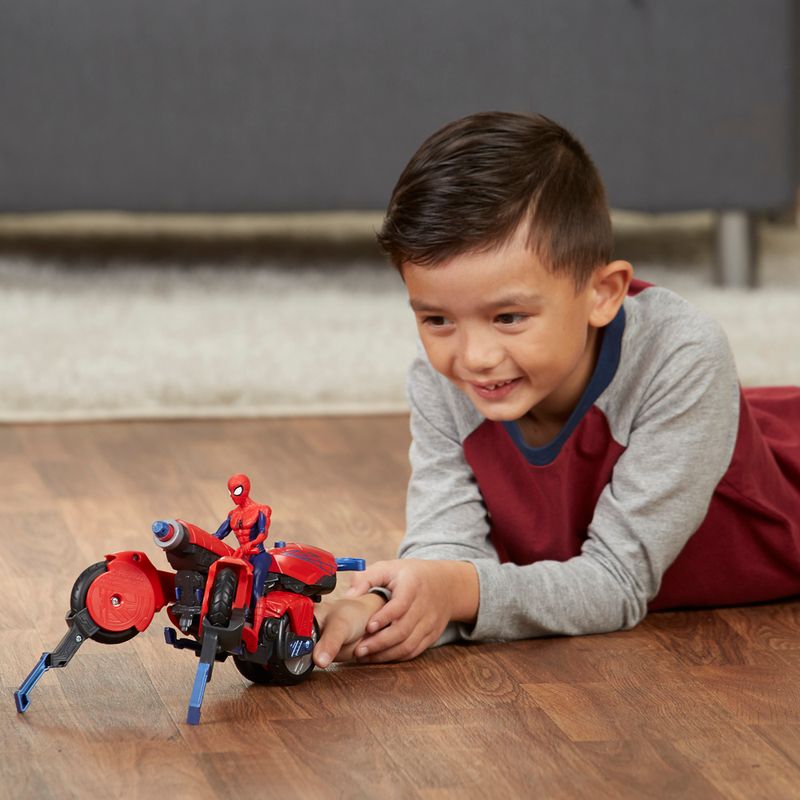 Boneco-com-Veiculo---Disney---Marvel---3-em-1---Spider-Man---Hasbro
