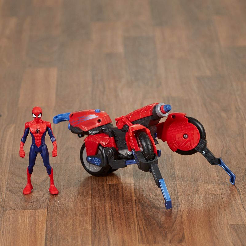 Boneco-com-Veiculo---Disney---Marvel---3-em-1---Spider-Man---Hasbro
