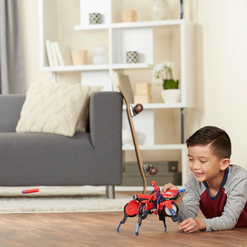 Boneco-com-Veiculo---Disney---Marvel---3-em-1---Spider-Man---Hasbro