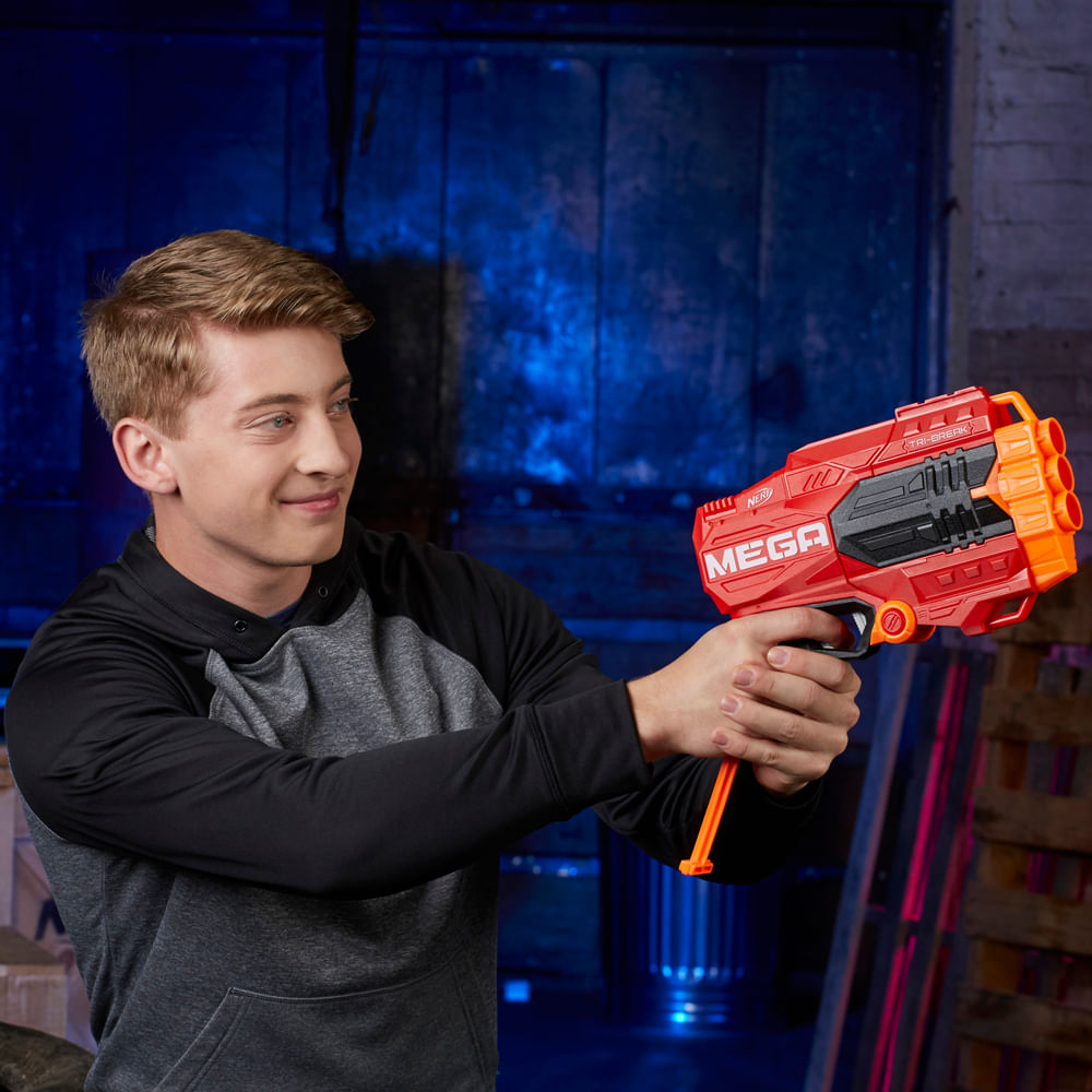 Lançador De Dardos Nerf N-strike Mega Tri-break - Hasbro