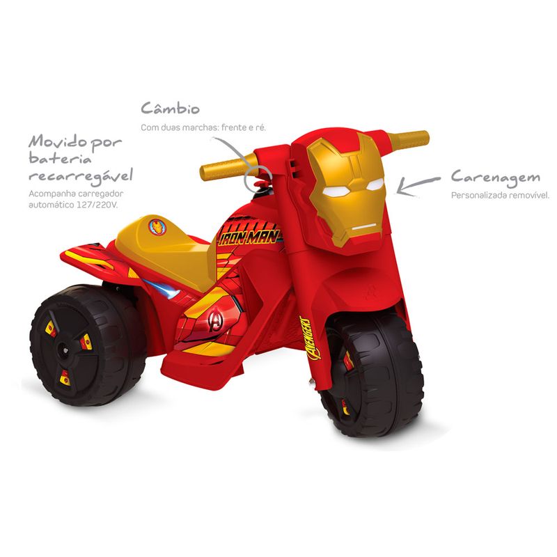 Moto-Eletrica---6V---Disney---Marvel---Iron-Man---Bandeirante