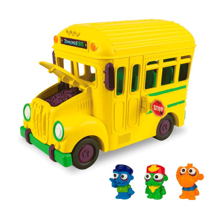 Mini-Veiculo-e-Figuras-Sortidas---Zomlings---Onibus-Zombie---Fun