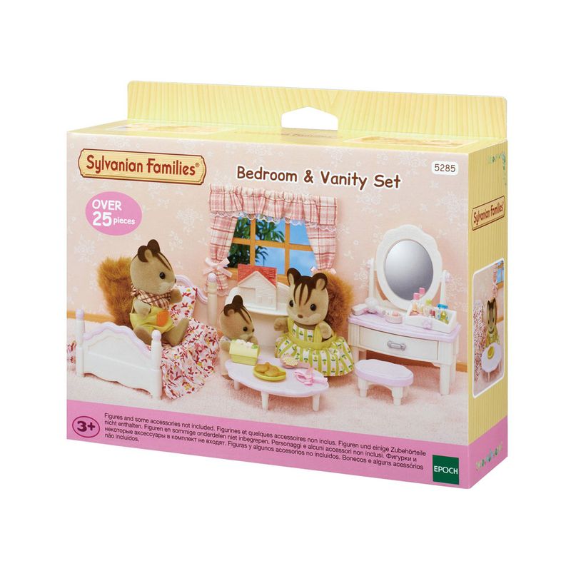 Sylvanian-Families---Conjunto-Quarto-com-Penteadeira---Epoch