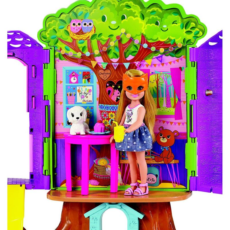 Playset-e-Boneca---Barbie-Club---Casa-da-Arvore-da-Chelsea---Mattel