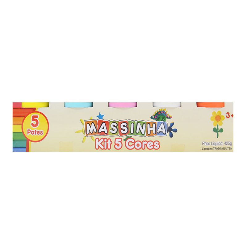 Massa-de-Modelar---Kit-5-Cores---Massinha