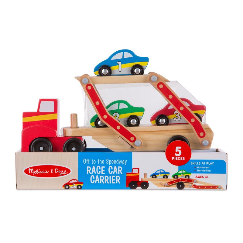 Mini-Veiculos---Carreta-com-Carrinhos-de-Corrida---New-Toys