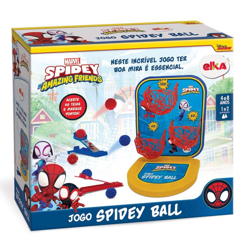 Jogo-de-Mira---Spidey-Ball---Disney---Marvel---De-2-a-4-Jogadores---Elka-2