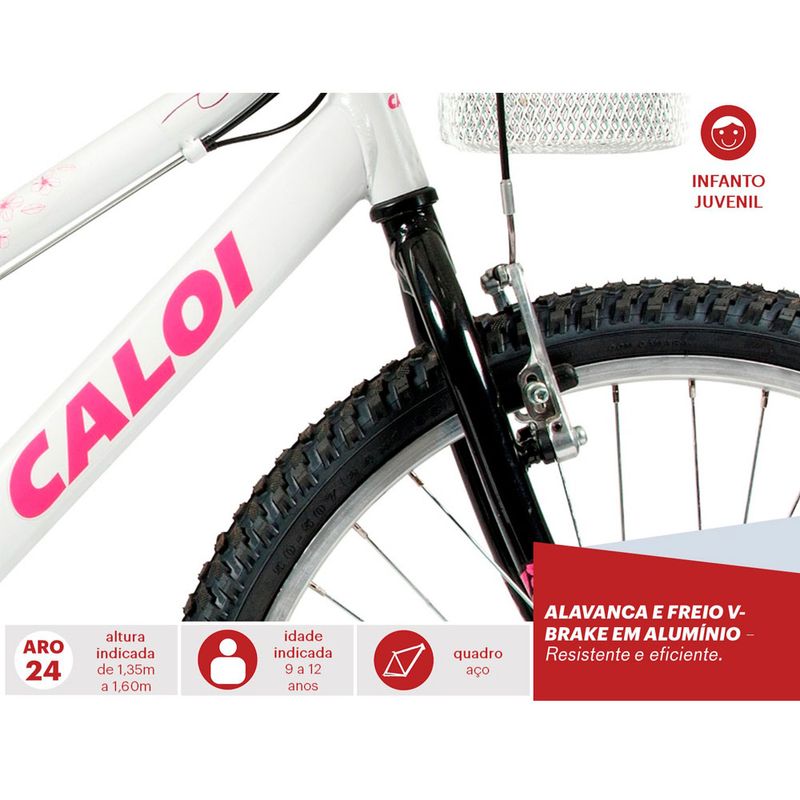 Bicicleta-ARO-24---Ceci---Branco-Personalizado---Caloi