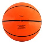 Mini-Bola-de-Basquete---14-cm---Laranja-e-Preto---Pratique-Net