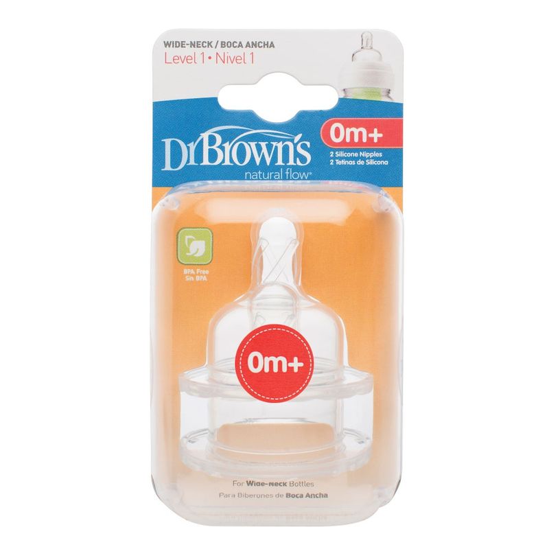 Conjunto-de-Bicos-de-Silicone---Boca-Larga---Fase-1---Dr.-Brown-s