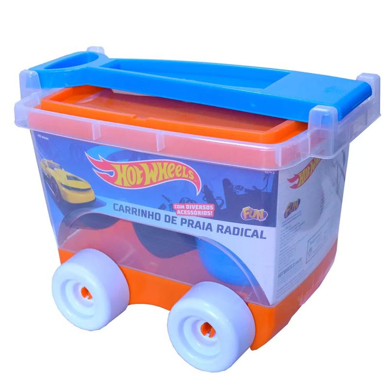 Acessorios-de-Praia-e-Piscina---Carrinho-com-Bau---Hot-Wheels---Fun