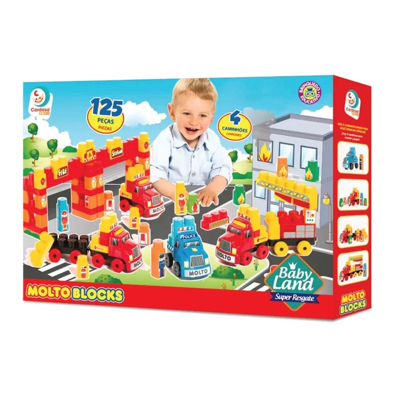 Blocos-de-Montar---125-Pecas---Super-Resgate