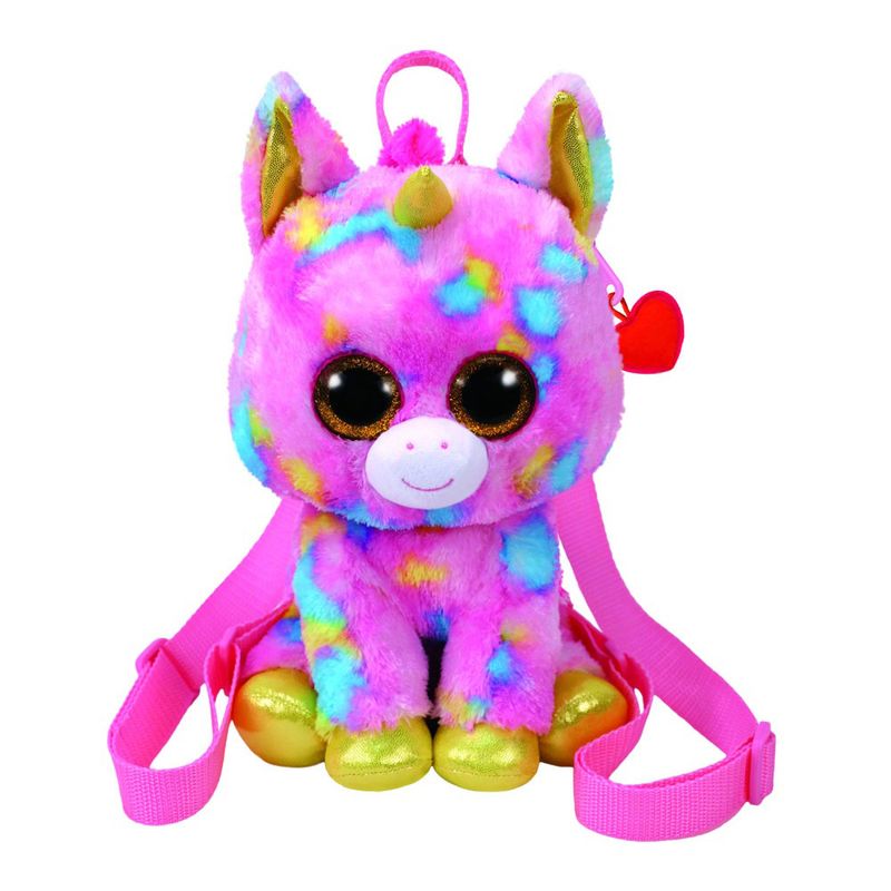 Mochila-de-Pelucia---TY---Unicornio-Rosa---DTC