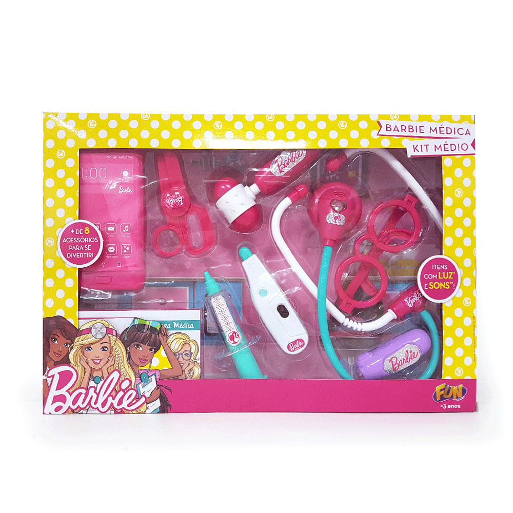 Kit de Medico Barbie Barbie Medica Fun Ri Happy