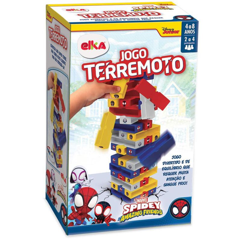 Jogo-Terremoto---Marvel---Spidey-And-His-Amazing-Friends---2-a-4-Jogadores---Elka-1
