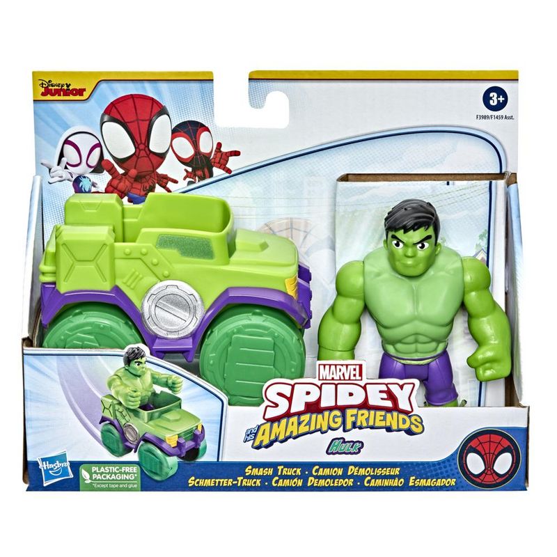 Mini-Boneco-e-Veiculo---Marvel---Spidey-and-His-Amazing-Friends---Caminhao-Esmagador---Hasbro-2