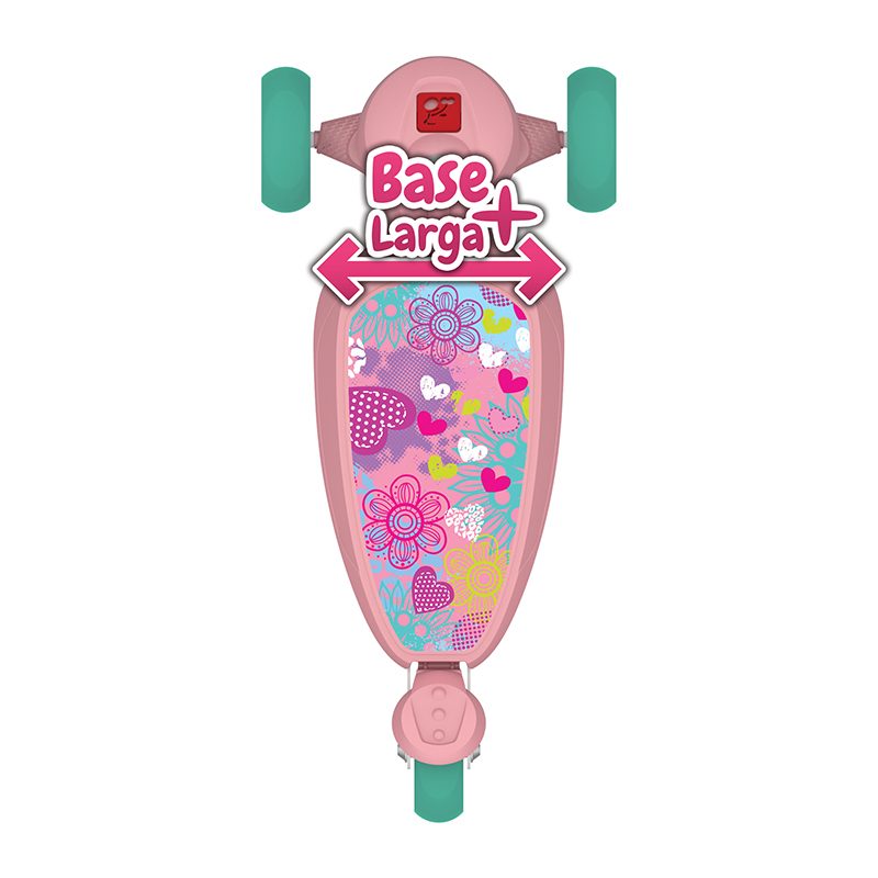 Confira Patinete Skatenet - Kid Flowers - Rosa - Bandeirante