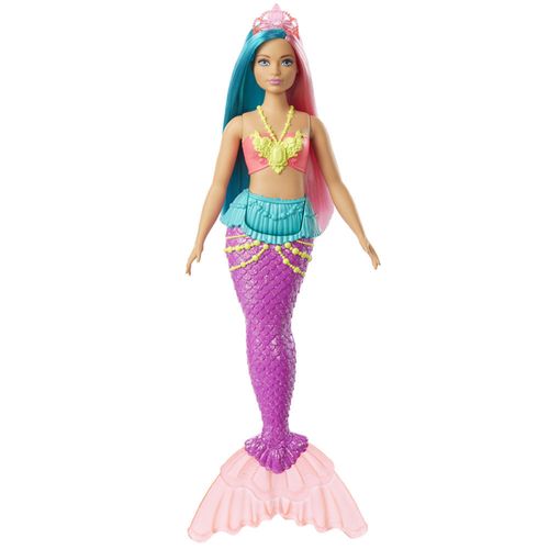 Boneca Barbie - Barbie Dreamtopia - Sereia Cabelo Rosa e Azul Turquesa - Mattel