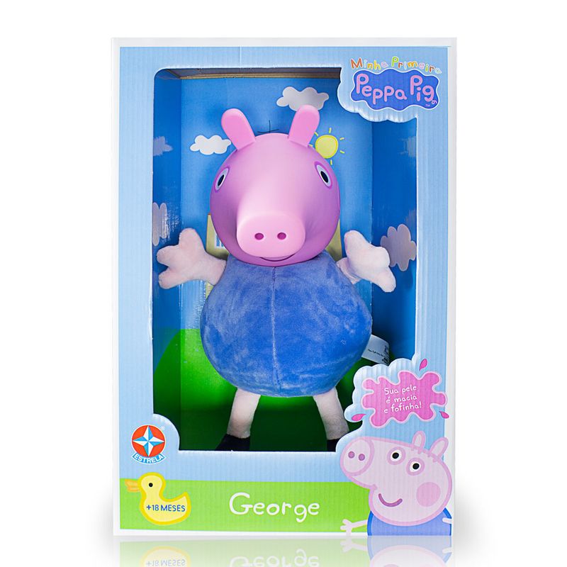 Pelucia-30-Cm-com-Cabeca-de-Vinil---Peppa-Pig---George-com-Roupa-Azul---Estrela