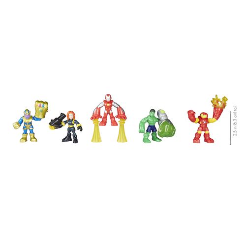 Conjunto de Mini Figuras - Playskool Heroes - Marvel Super Heroes - Esquadrão Poderoso - Hasbro