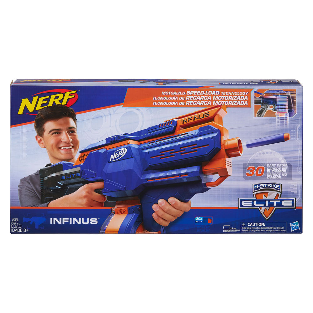 Confira Lançador Nerf - Elite - Infinus - Hasbro - Rihappy - Ri Happy