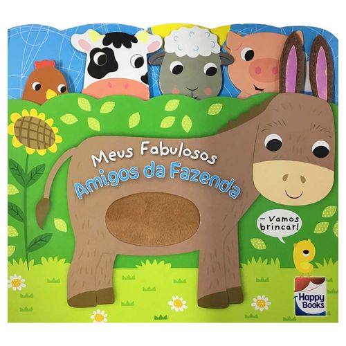 Livro Infantil - Carinhas Felizes - Meus Fabulosos Amigos da Fazenda - Happy Books