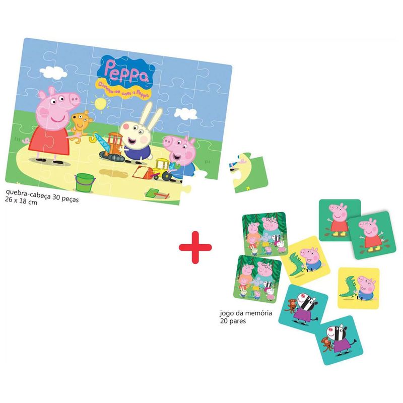Quebra-Cabeca-e-Jogo-da-Memoria---Peppa-Pig---Elka
