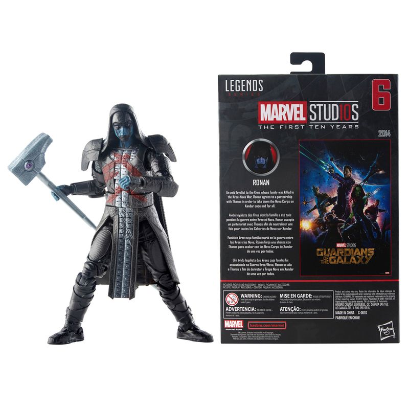 Figura-Articulada---26-Cm---Disney---Marvel-Studios---10-Anos---Guardioes-da-Galaxia---Ronan---Hasbro
