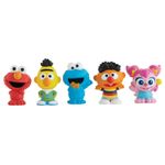 Conjunto-de-Mini-Figuras---Vila-Sesamo---Elmo-Abby-Beto-Enrique-e-o-Monstro-da-Bolacha---Mattel