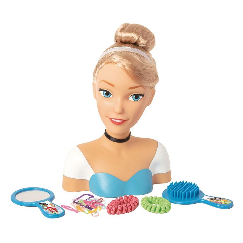 Boneca---Princesas-Disney---Busto---Cinderela---Azul---24cm---Novabrink-0
