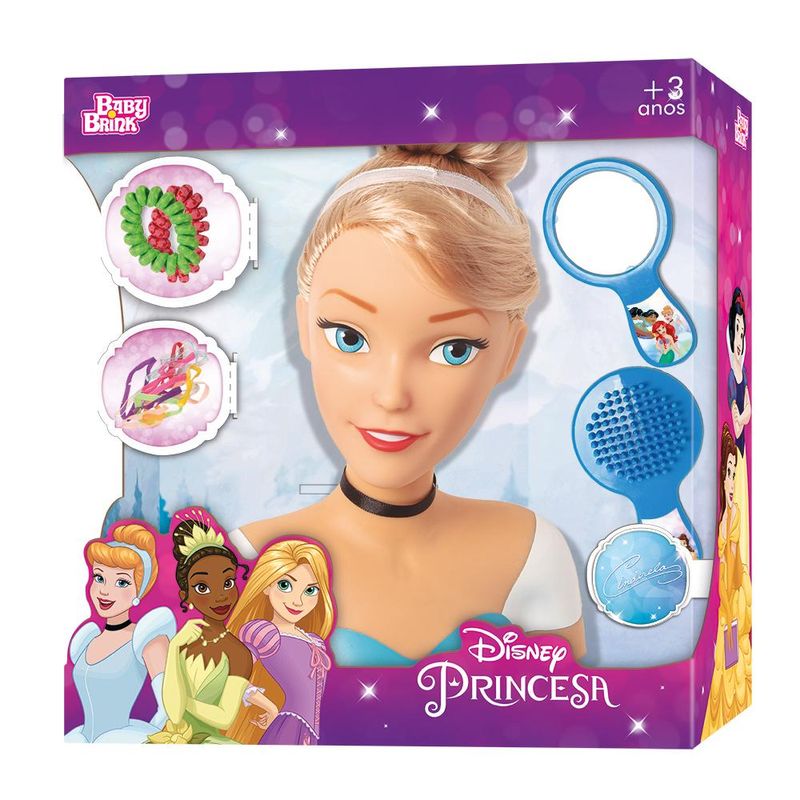 Boneca---Princesas-Disney---Busto---Cinderela---Azul---24cm---Novabrink-1