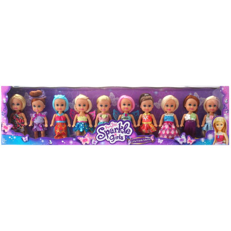 Confira Conjunto de Mini Bonecas - 10 Cm - Sparkle Girlz
