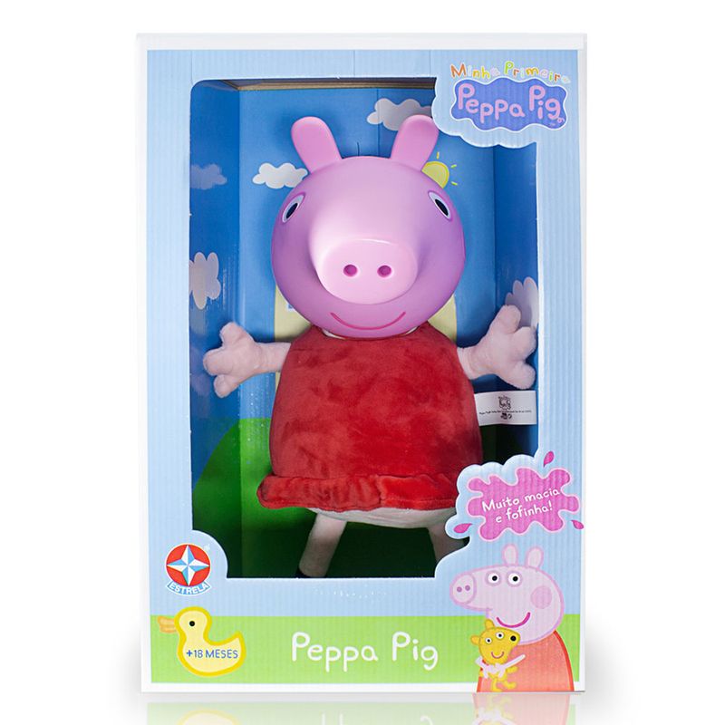 Pelucia---40-Cm---Peppa-Pig---Cabeca-de-Vinil---Estrela