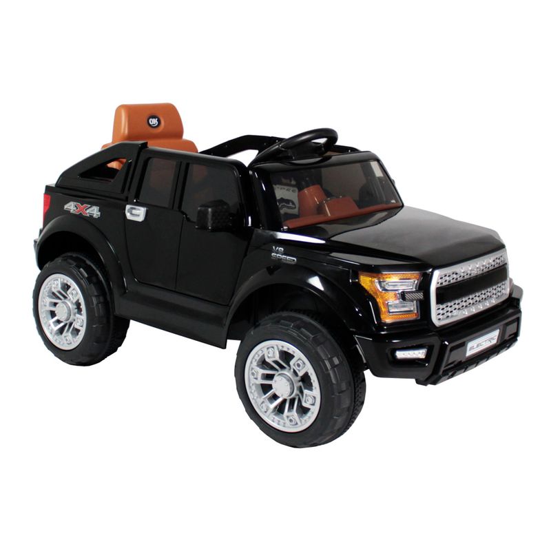Veiculo-Eletrico---12V---Pick-Up-Preta---Bel-Fix