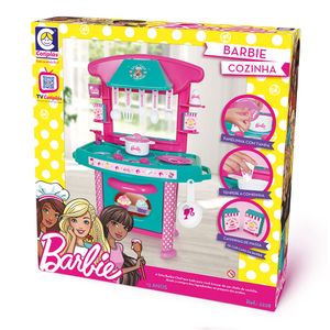 Kit Mesa cozinha boneca Barbie jogo de mesa com acessórios